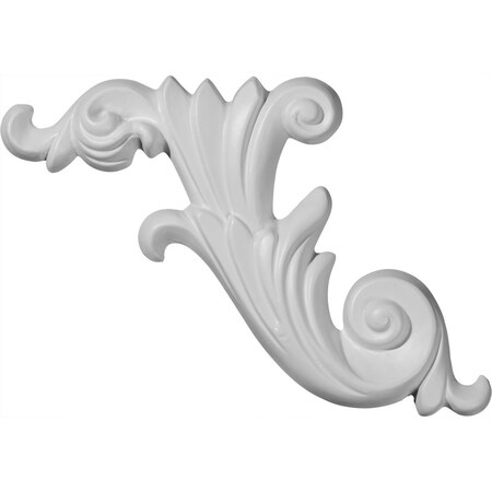 Ekena Millwork 15 3/4"W x 7 1/8"H x 1"P Loera Scroll Onlay, Left ONL15X07LO-L